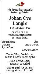 Johan Ove Langlo