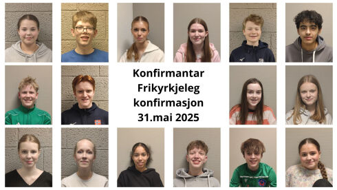 Dette er årets frikyrkjelege konfirmantar