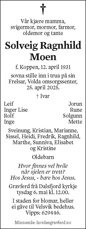 Solveig Ragnhild Moen