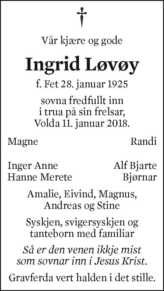 Ingrid Løvøy