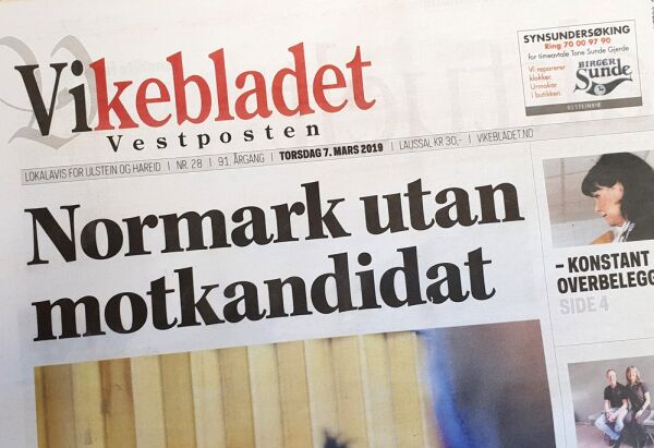 Vikebladet reduserer