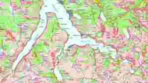 Kva tyder fargane på det kvartærgeologiske kartet