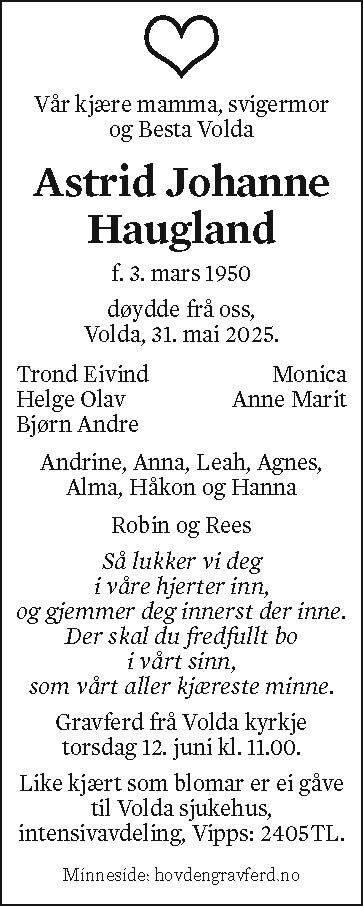 Astrid Johanne Haugland