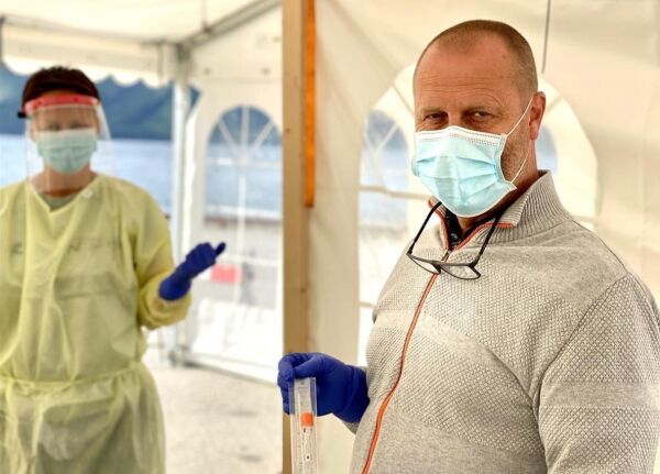 Ventar stor pågang ved teststasjonen