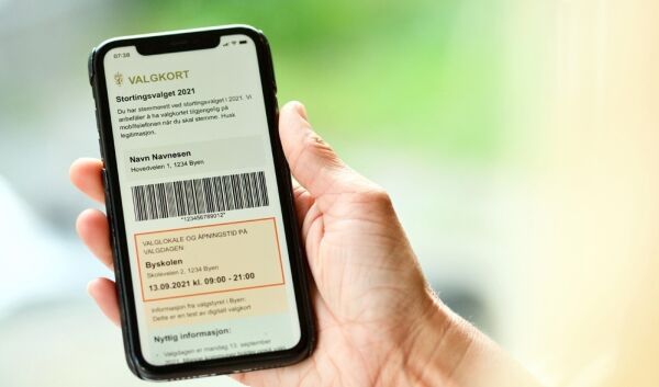 No får du digitalt valkort