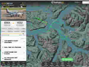 Fly sirkla over Hovden
