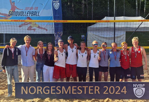 KFUM Volda Volleyball med medaljar i sandvolleyball-NM