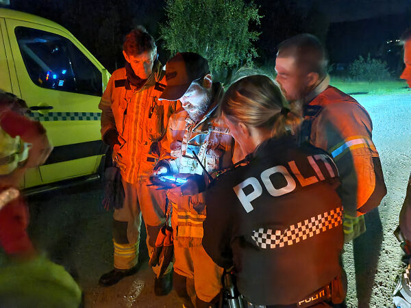eCall-alarm frå bil utløyste natt-søk med drone