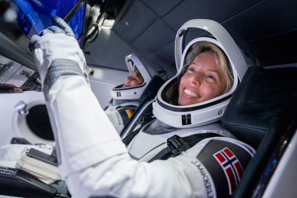 Noregs første astronaut gjestar