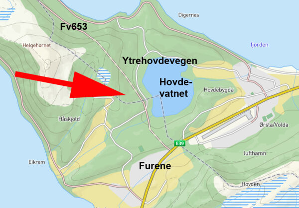 Følgde grøfta mange ti-tals meter