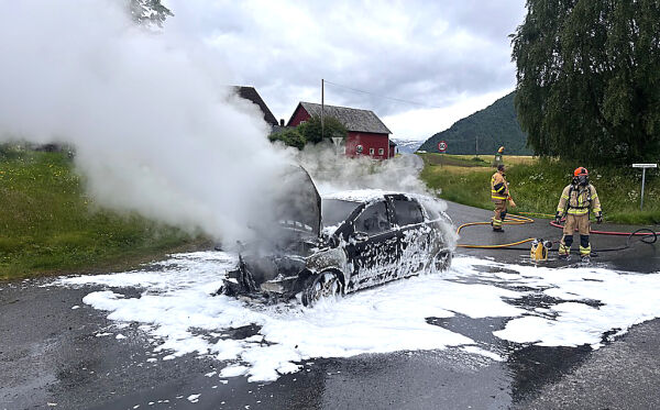 Brann i køyretøy
