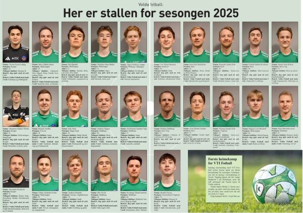 Volda klare for første heimekamp