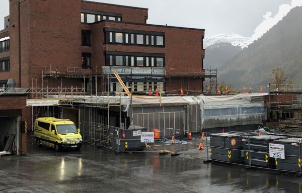 Byggjestøy ved Volda sjukehus
