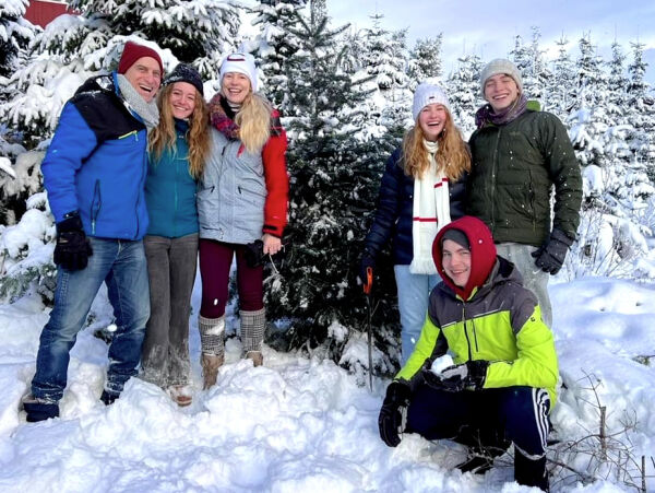 Jødisk familie feira jul i Volda