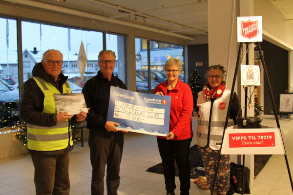 Volda Lions Club gav 10.000 kroner