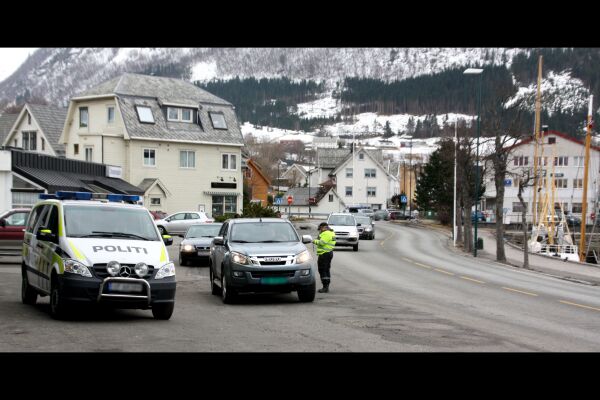 Promillekontroll i Volda sentrum