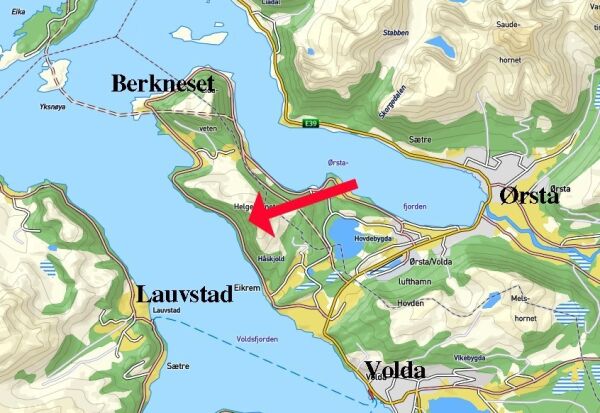 Sjøanlegg med tilkomst frå kai