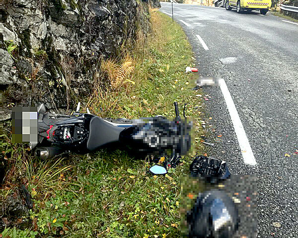 Hardt skadd i motorsykkelulukke