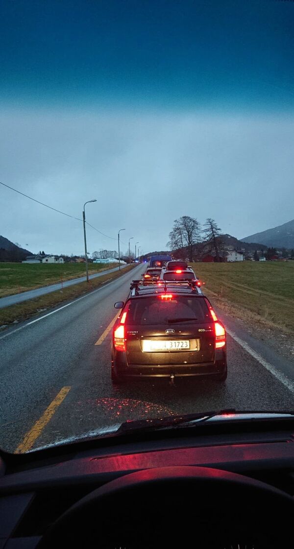 Trafikkulukke i Hovdebakken
