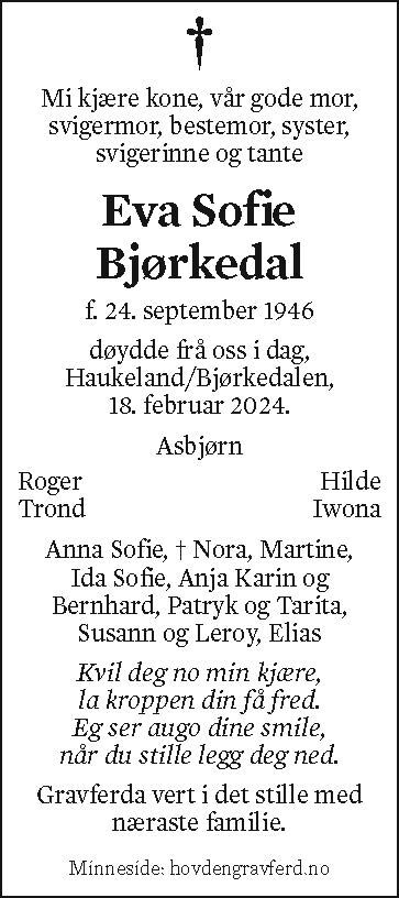 Eva Sofie Bjørkedal