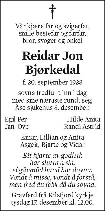 Reidar Jon Bjørkedal